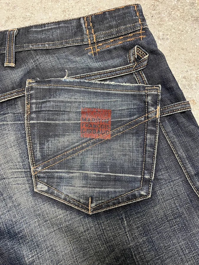 2000s Marithé + François Girbaud Blue Structured Denim Jeans (L) 6