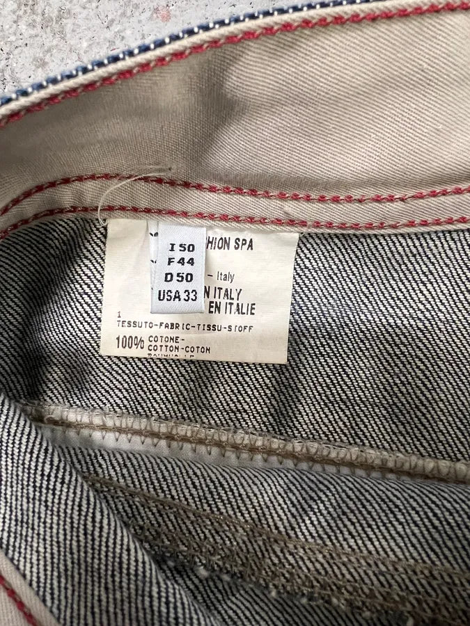 2000s Marithé + François Girbaud Blue Structured Denim Jeans (L) 7