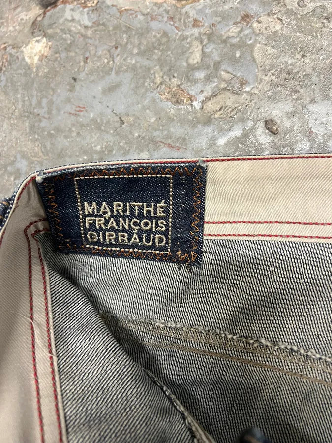 2000s Marithé + François Girbaud Blue Structured Denim Jeans (L) 8