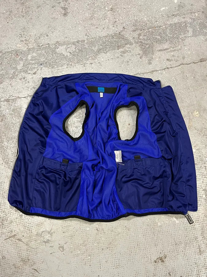 2000s Marithé + François Girbaud Blue Tactical Vest (S) mAHwVyH 7