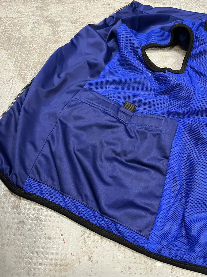 2000s Marithé + François Girbaud Blue Tactical Vest (S) mAHwVyH 8