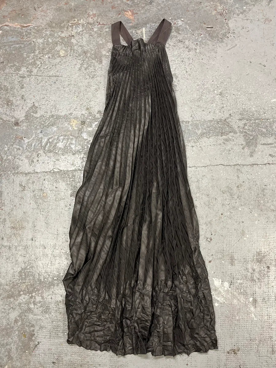 2000s Marithé + François Girbaud Bondage Pleats Black Dress (M) wHTgpZt 0