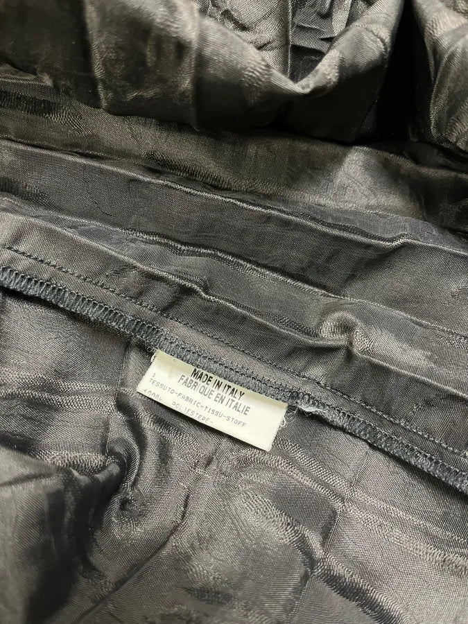 2000s Marithé + François Girbaud Bondage Pleats Black Dress (M) wHTgpZt 12