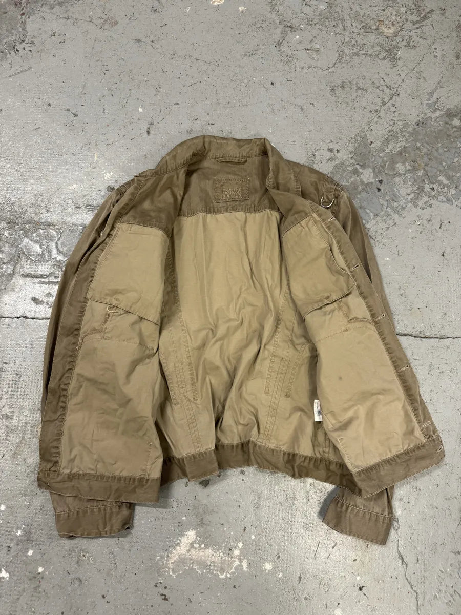 2000s Marithé + François Girbaud Bondage Straps Khaki Tactical Shirt Jacket sJtjYpy 5
