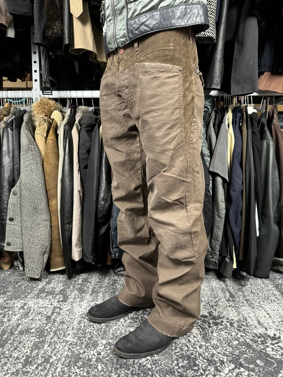 2000s Marithé + François Girbaud Brown Cozy Pants TknPFVb 2