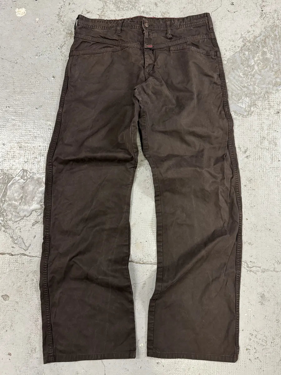 2000s Marithé + François Girbaud Brown Cozy Pants zqSpUnj 1