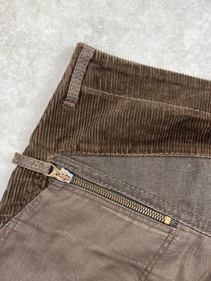2000s Marithé + François Girbaud Brown Hybrid Cargo Pants FSnNRjd 8
