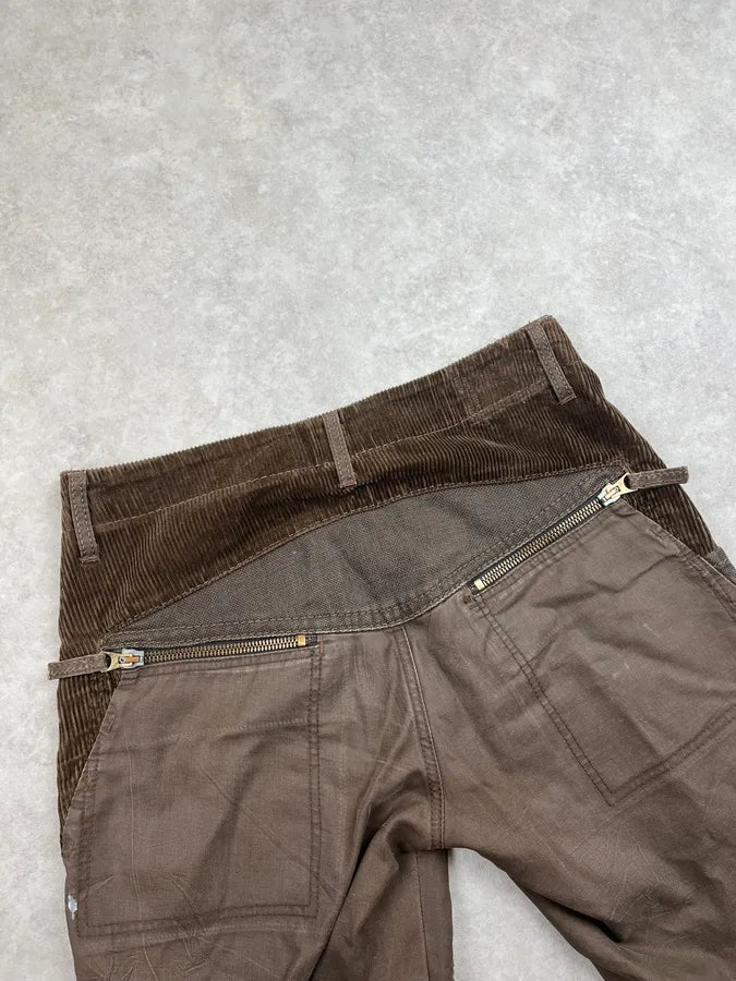 2000s Marithé + François Girbaud Brown Hybrid Cargo Pants FSnNRjd 6