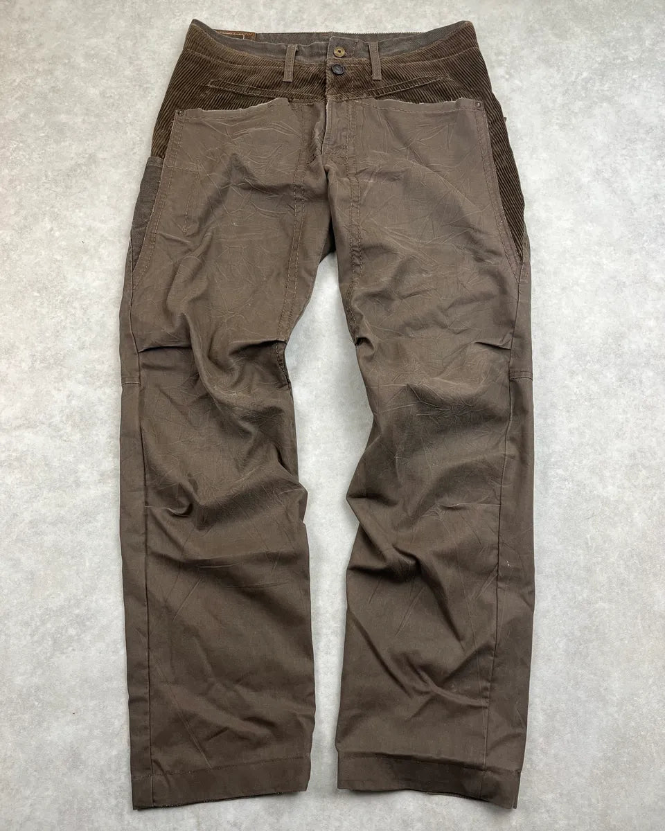 2000s Marithé + François Girbaud Brown Hybrid Cargo Pants FSnNRjd 0