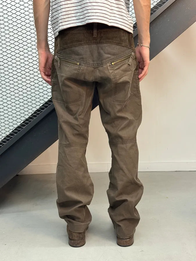 2000s Marithé + François Girbaud Brown Hybrid Cargo Pants FSnNRjd 3