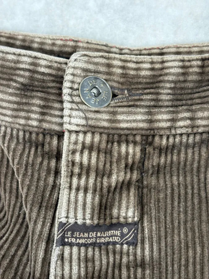 2000s Marithé + François Girbaud Brown Large Velvet Pants geSmNeV 10