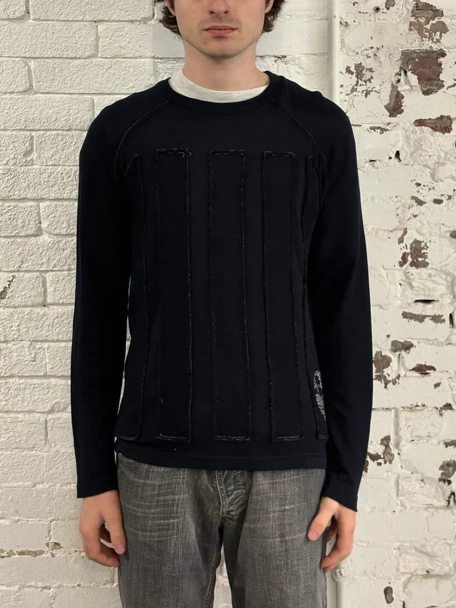 2000s Marithé + François Girbaud Navy Contemporary Sweater aIfsXUl 1