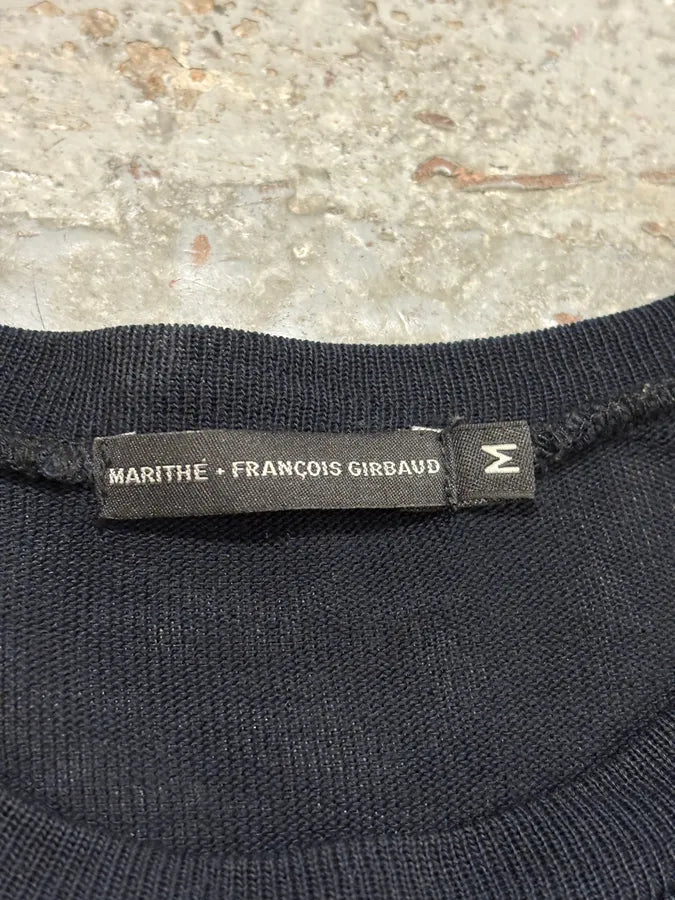 2000s Marithé + François Girbaud Navy Contemporary Sweater aIfsXUl 8