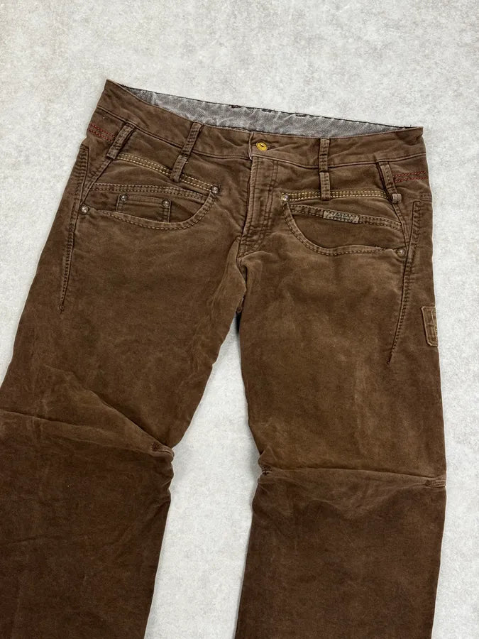 2000s Marithé + François Girbaud Brown Signature Pants OvsOMFS 5