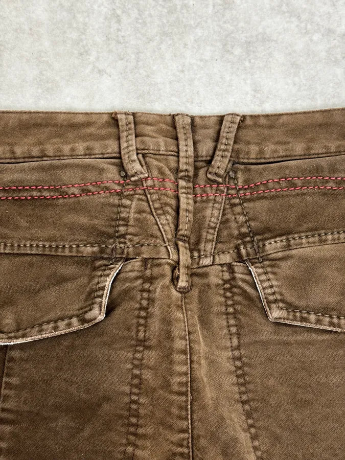 2000s Marithé + François Girbaud Brown Signature Pants OvsOMFS 8