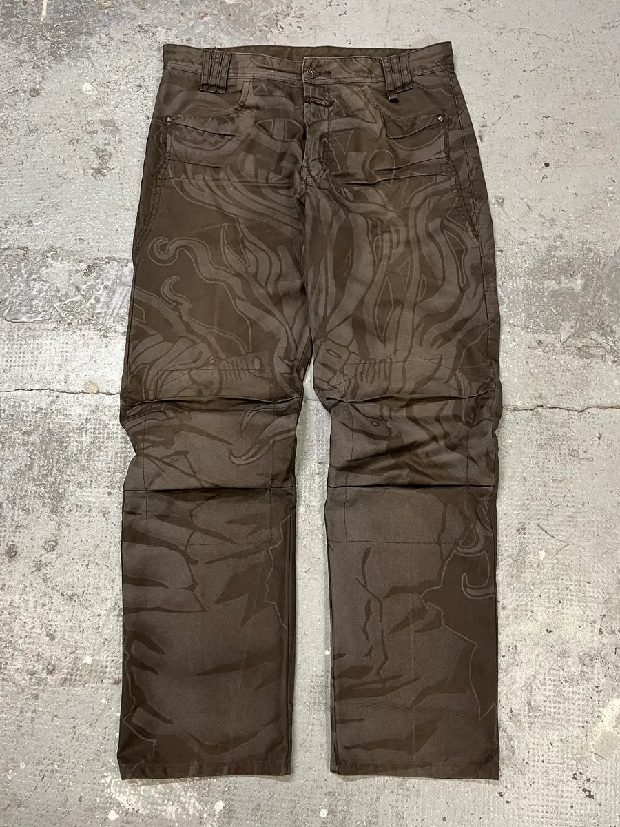 2000s Marithé + François Girbaud Brown Signature Tagged Pants (M/L) wMoWmRQ 0