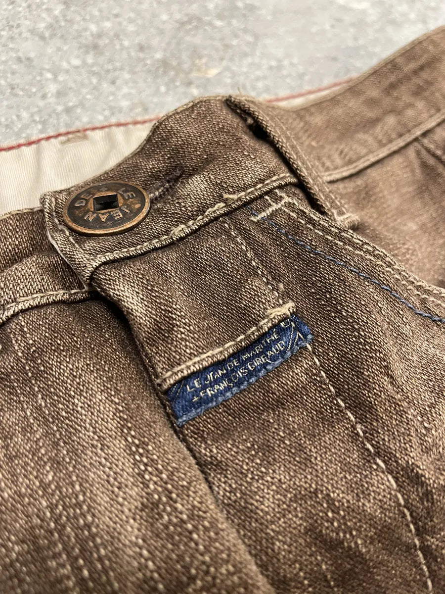 2000s Marithé + François Girbaud Brown Structured Pants HNpNYMZ 10