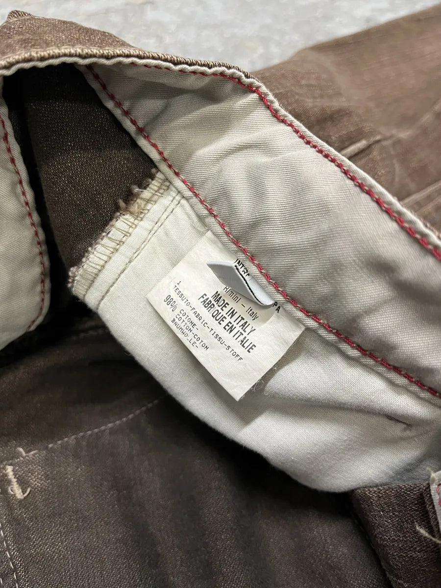 2000s Marithé + François Girbaud Brown Structured Pants HNpNYMZ 11