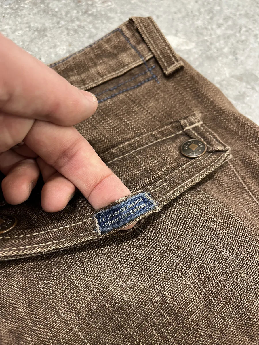 2000s Marithé + François Girbaud Brown Structured Pants HNpNYMZ 12