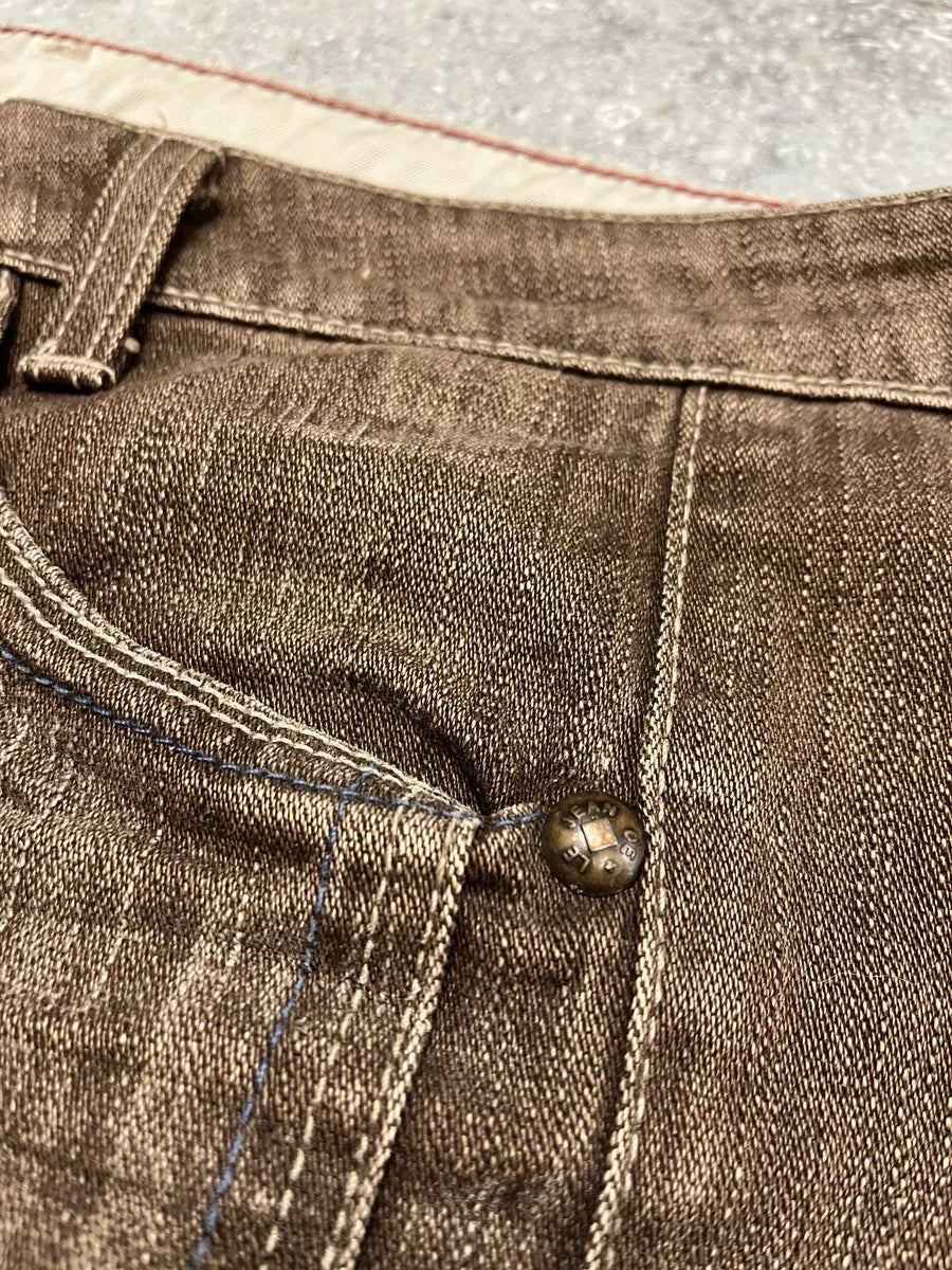 2000s Marithé + François Girbaud Brown Structured Pants HNpNYMZ 6