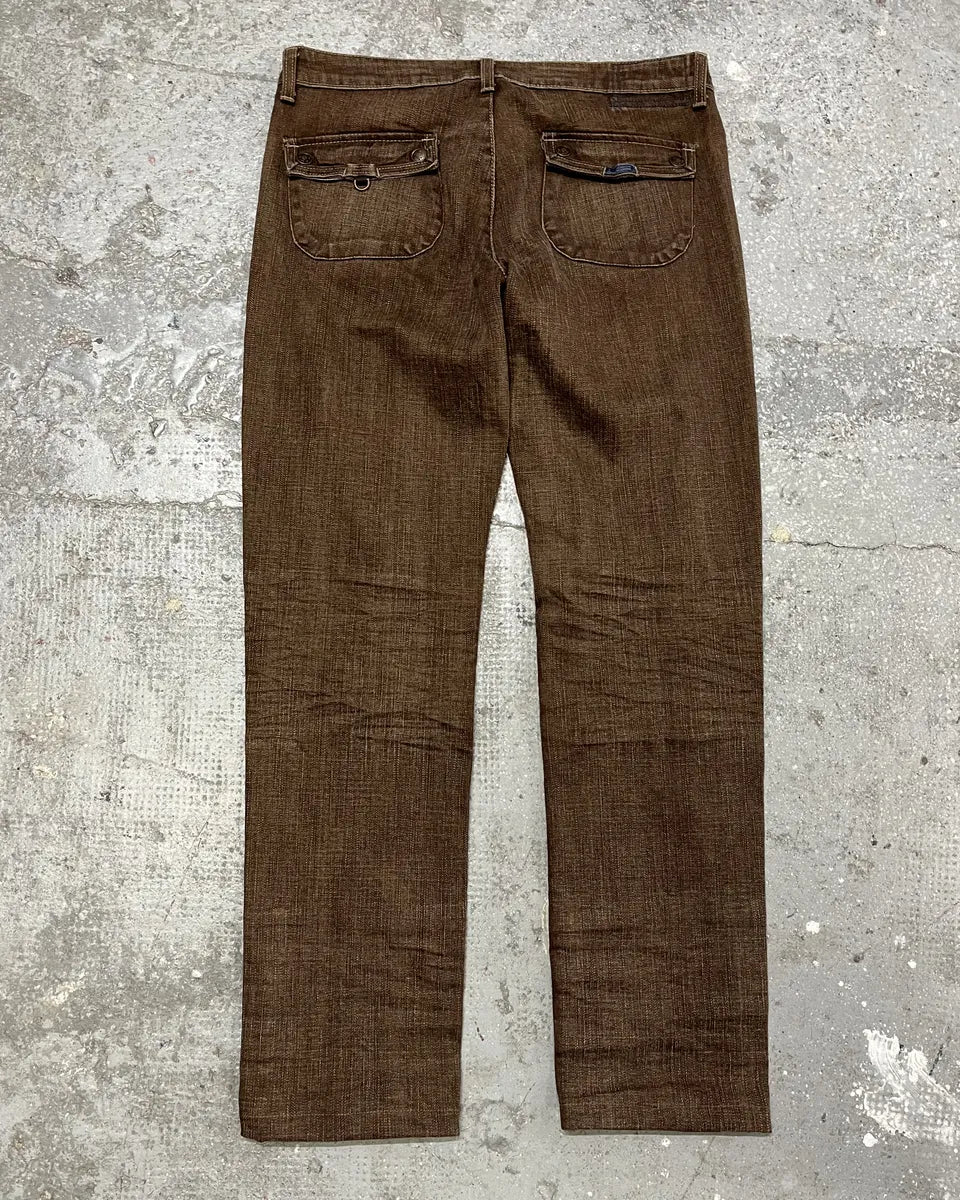 2000s Marithé + François Girbaud Brown Structured Pants HNpNYMZ 7