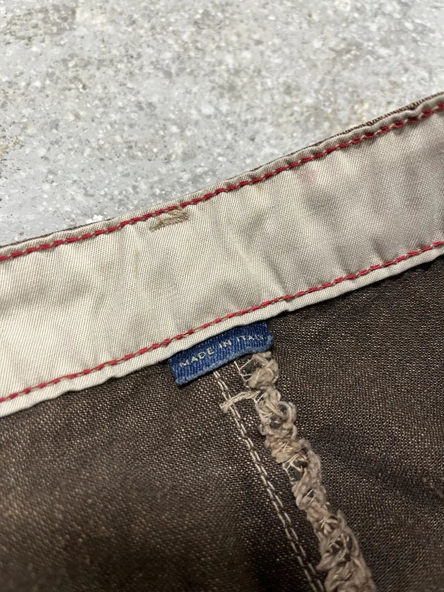 2000s Marithé + François Girbaud Brown Structured Pants HNpNYMZ 9