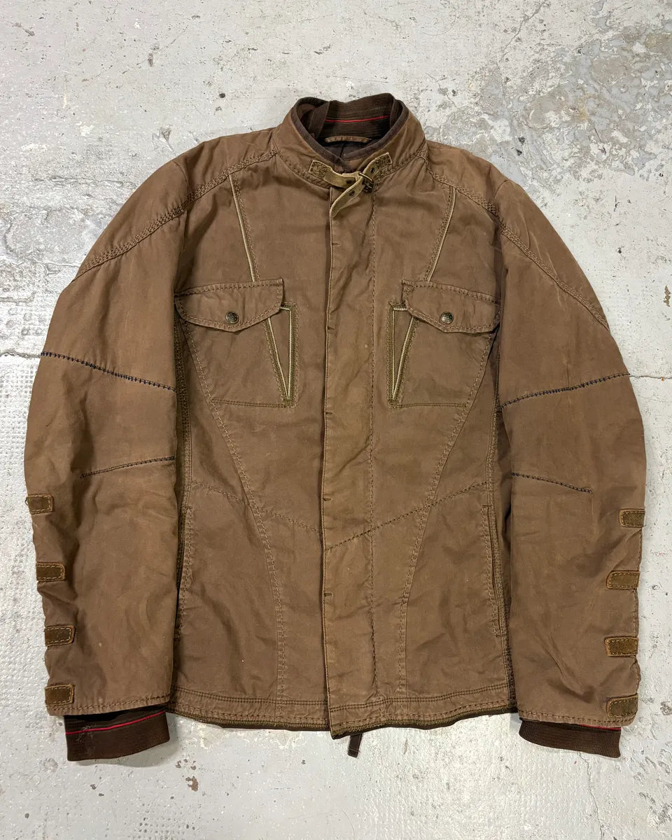 2000s Marithé + François Girbaud Brown Utility Astro Jacket luZBwYe 0