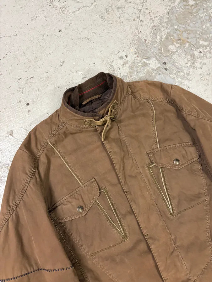 2000s Marithé + François Girbaud Brown Utility Astro Jacket luZBwYe 4
