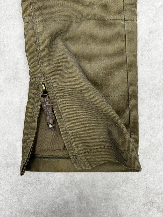 2000s Marithé + François Girbaud Khaki Green Velvet Pants XKCJVfV 8