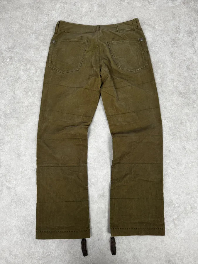 2000s Marithé + François Girbaud Khaki Green Velvet Pants XKCJVfV 4