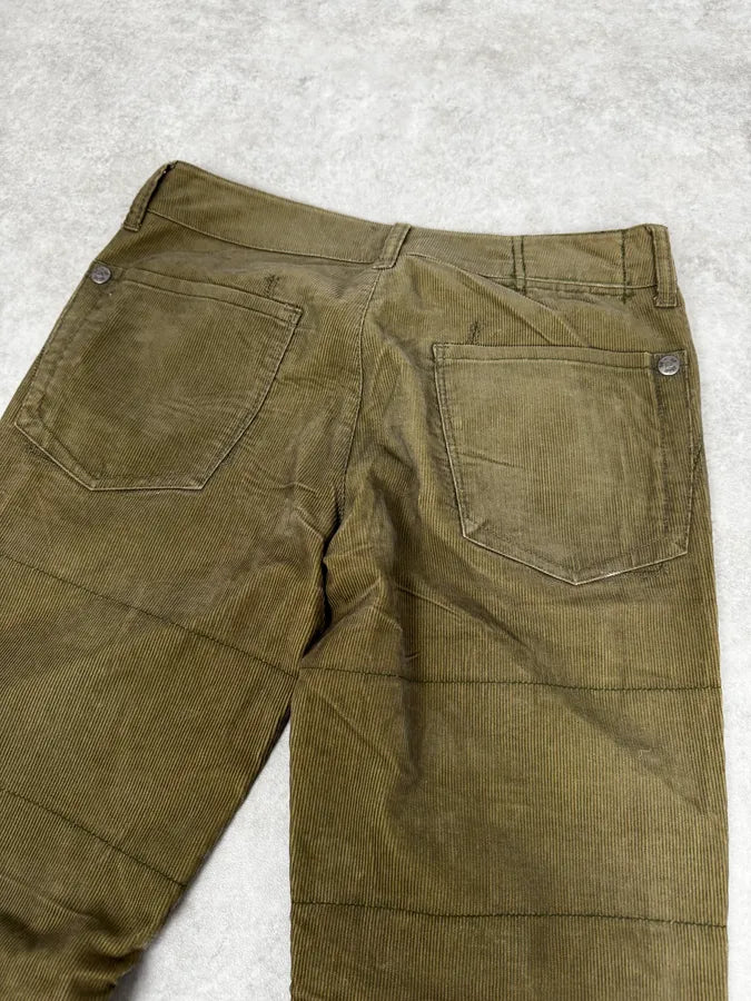 2000s Marithé + François Girbaud Khaki Green Velvet Pants XKCJVfV 6