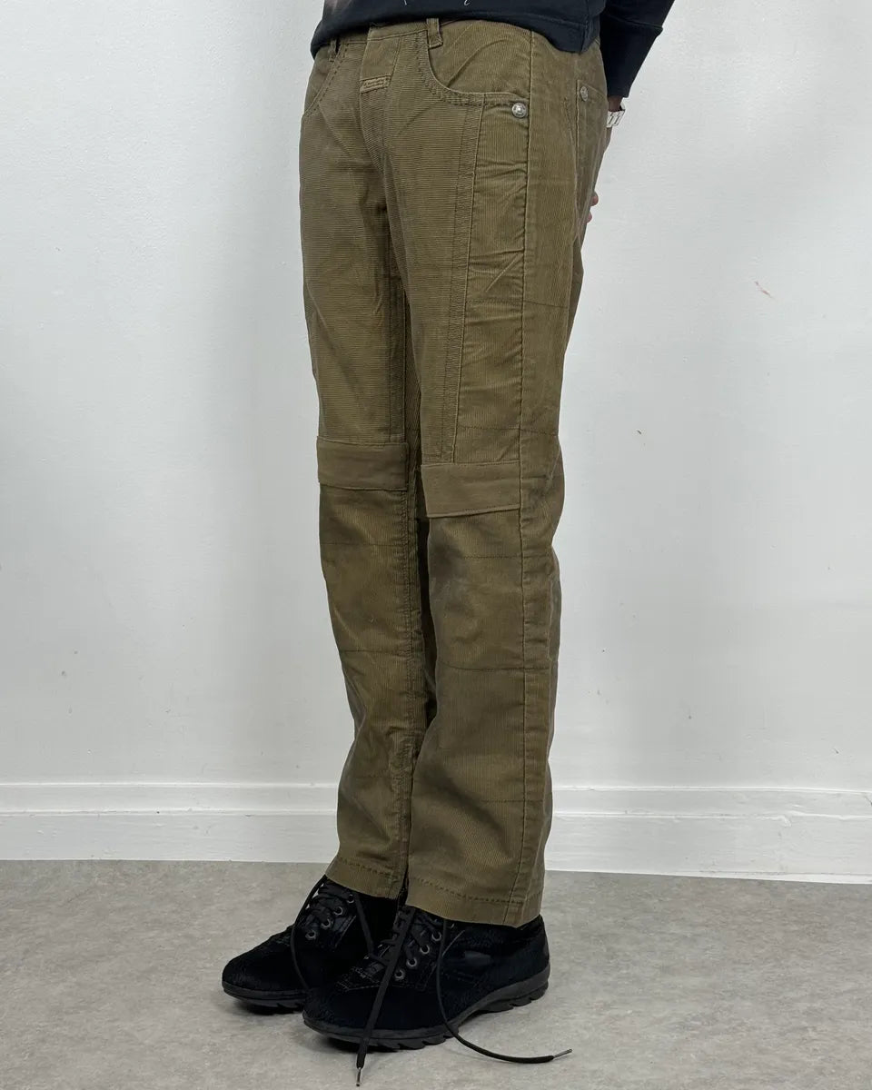 2000s Marithé + François Girbaud Khaki Green Velvet Pants XKCJVfV 2