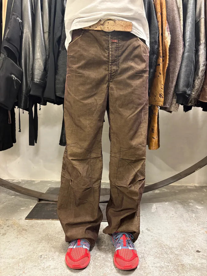 2000s Marithé + François Girbaud Brown Velvet Pants jbbiRCr 2