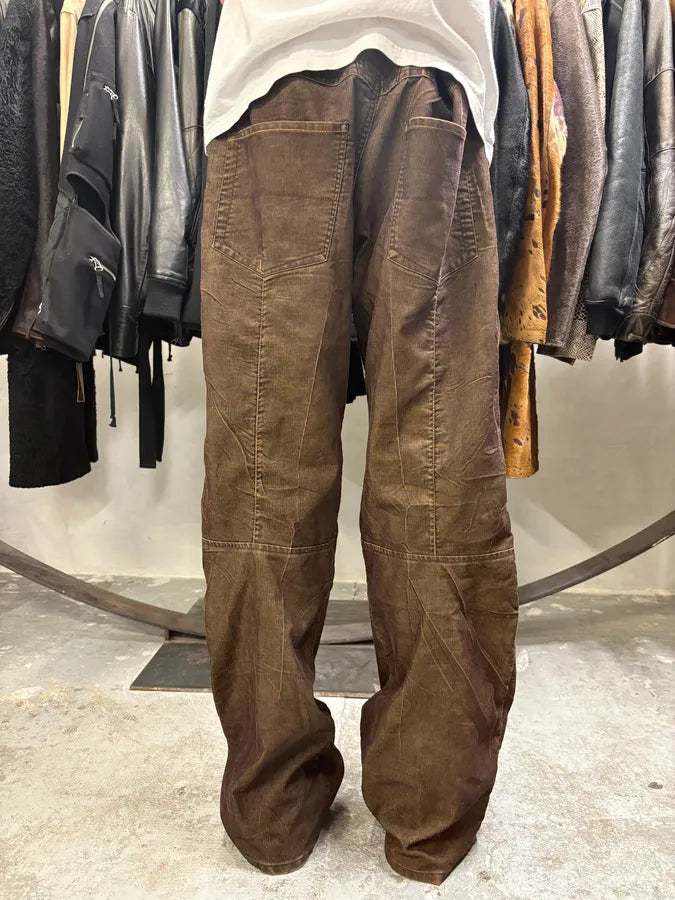2000s Marithé + François Girbaud Brown Velvet Pants jbbiRCr 3