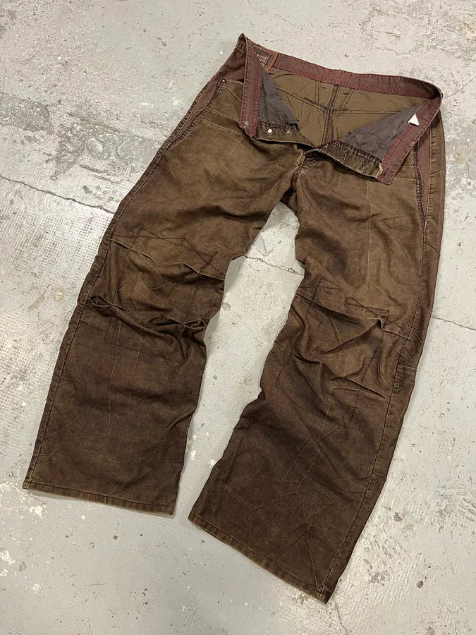 2000s Marithé + François Girbaud Brown Velvet Pants jbbiRCr 5