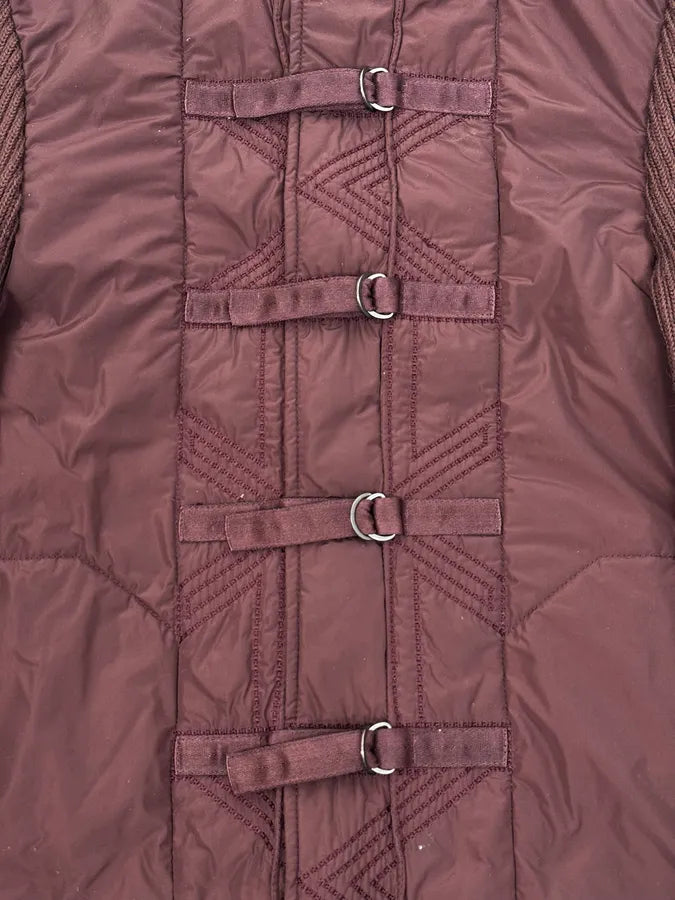 2000s Marithé + François Girbaud Bordeaux Wool & Nylon Hybrid Jacket dfowjlO 9