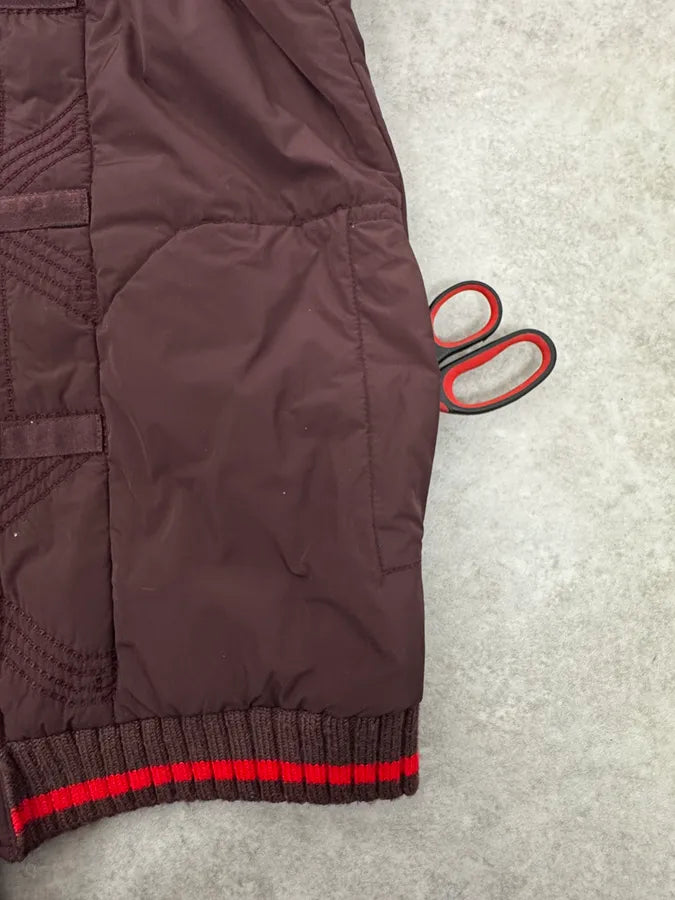 2000s Marithé + François Girbaud Bordeaux Wool & Nylon Hybrid Jacket dfowjlO 10