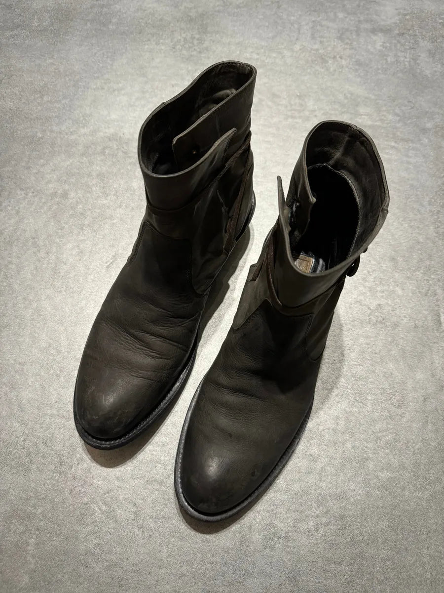 2000s Marithé + François Girbaud Brut Artisanal Leather Boots LHHjtdV 2