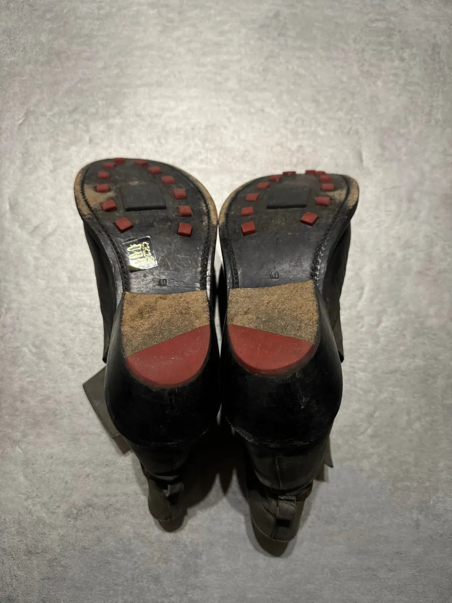 2000s Marithé + François Girbaud Brut Artisanal Leather Boots LHHjtdV 4