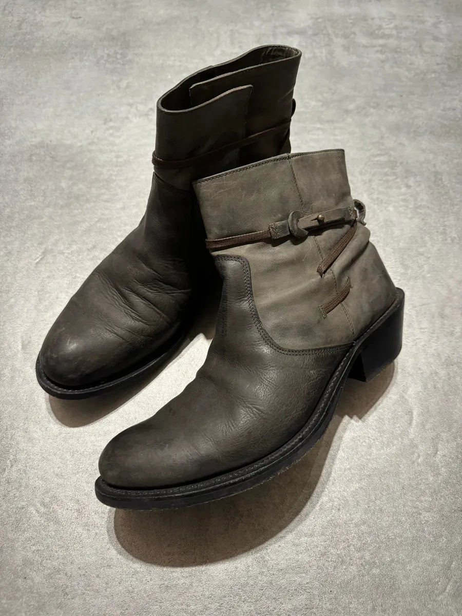 2000s Marithé + François Girbaud Brut Artisanal Leather Boots LHHjtdV 6