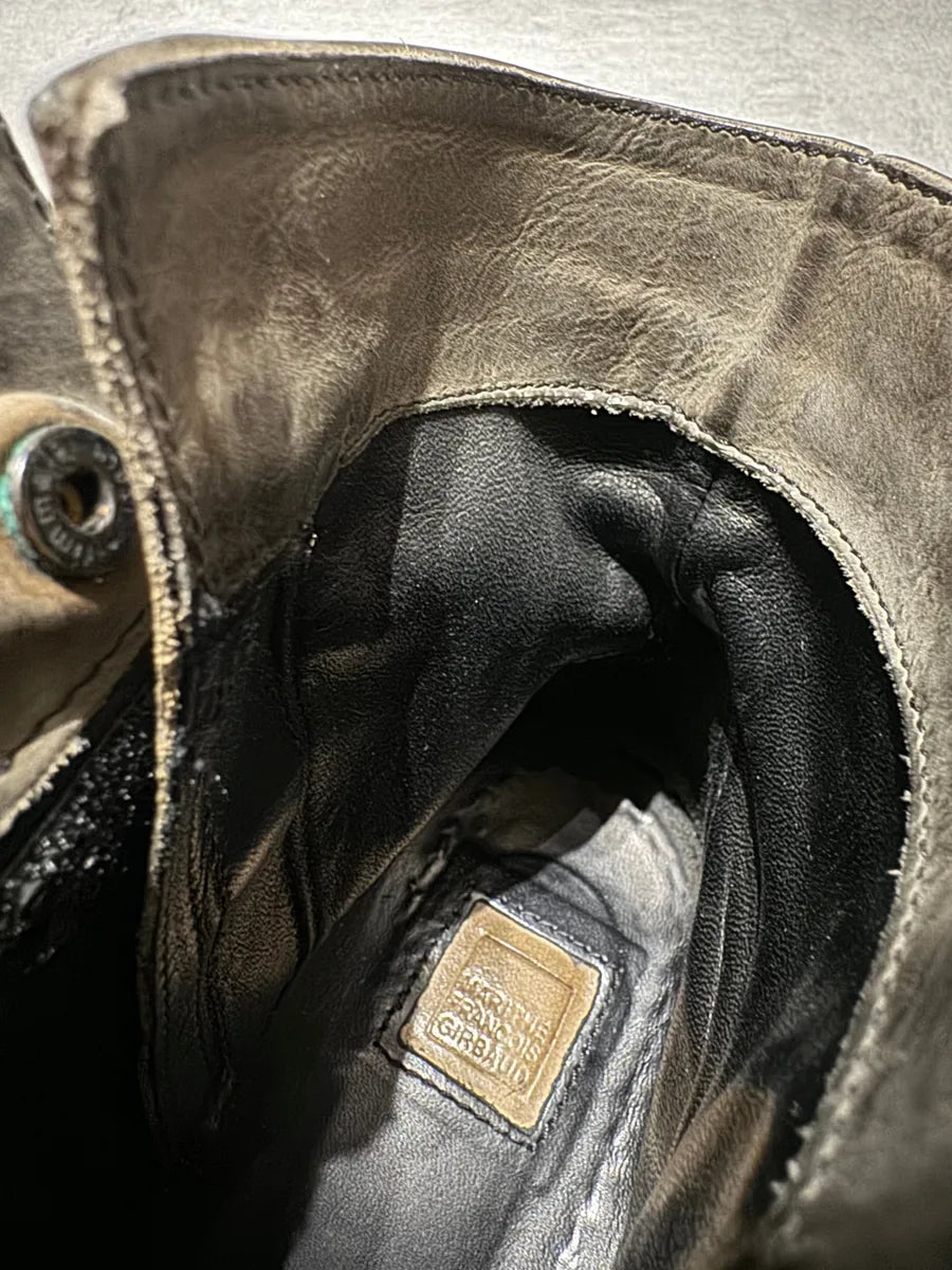 2000s Marithé + François Girbaud Brut Artisanal Leather Boots LHHjtdV 8