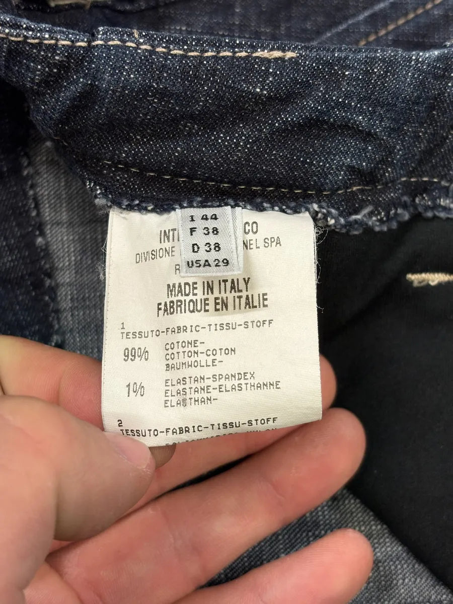 2000s Marithé + François Girbaud Brut Denim Hybrid Olive Nylon Skirt XHARtwD 4