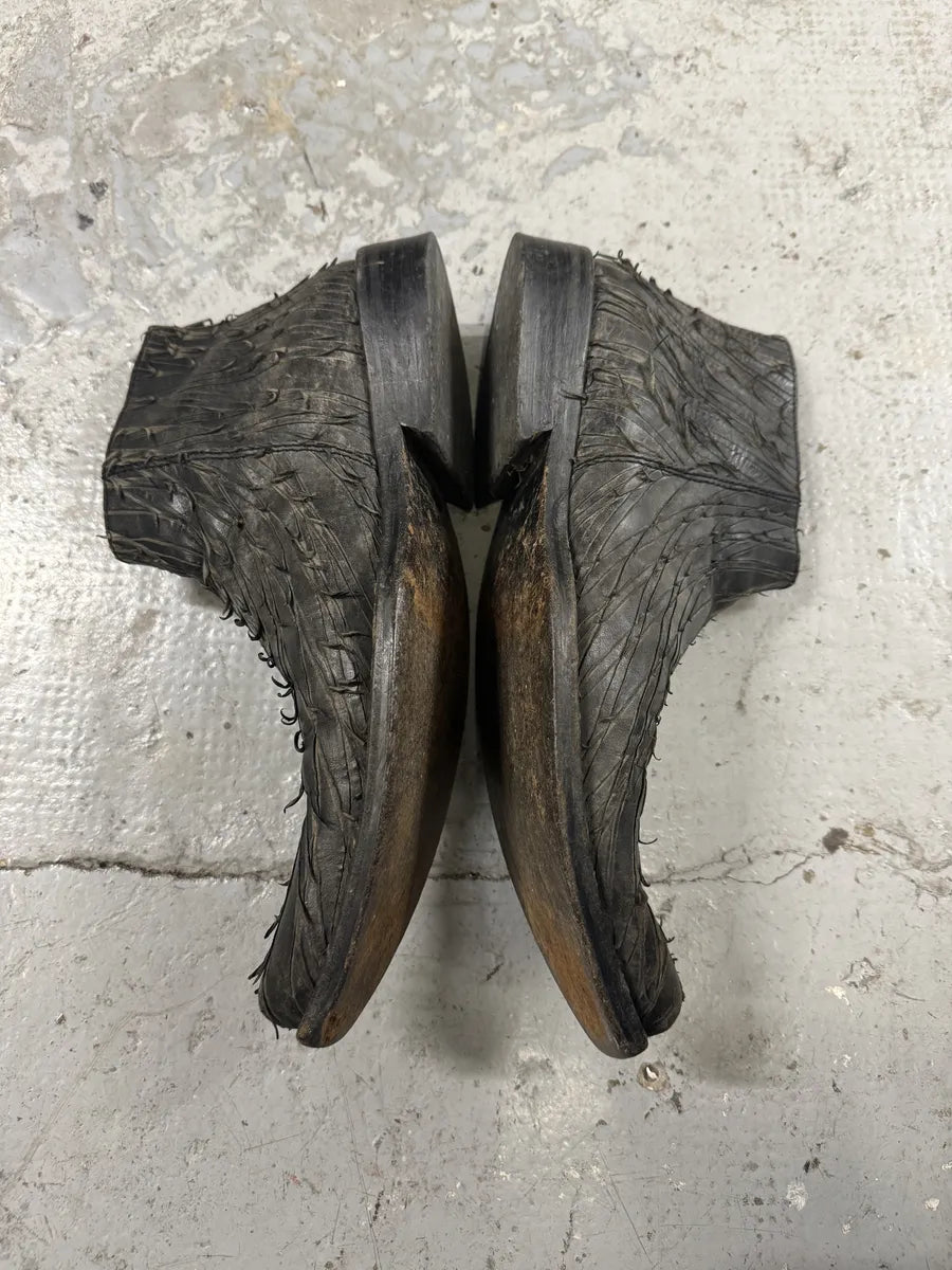 2000s Marithé + François Girbaud Brut Leather Distressed Boots (40.5eu/us7.5) eBWBlho 4