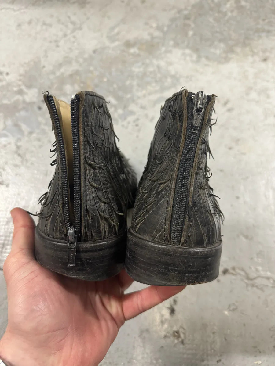 2000s Marithé + François Girbaud Brut Leather Distressed Boots (40.5eu/us7.5) eBWBlho 6