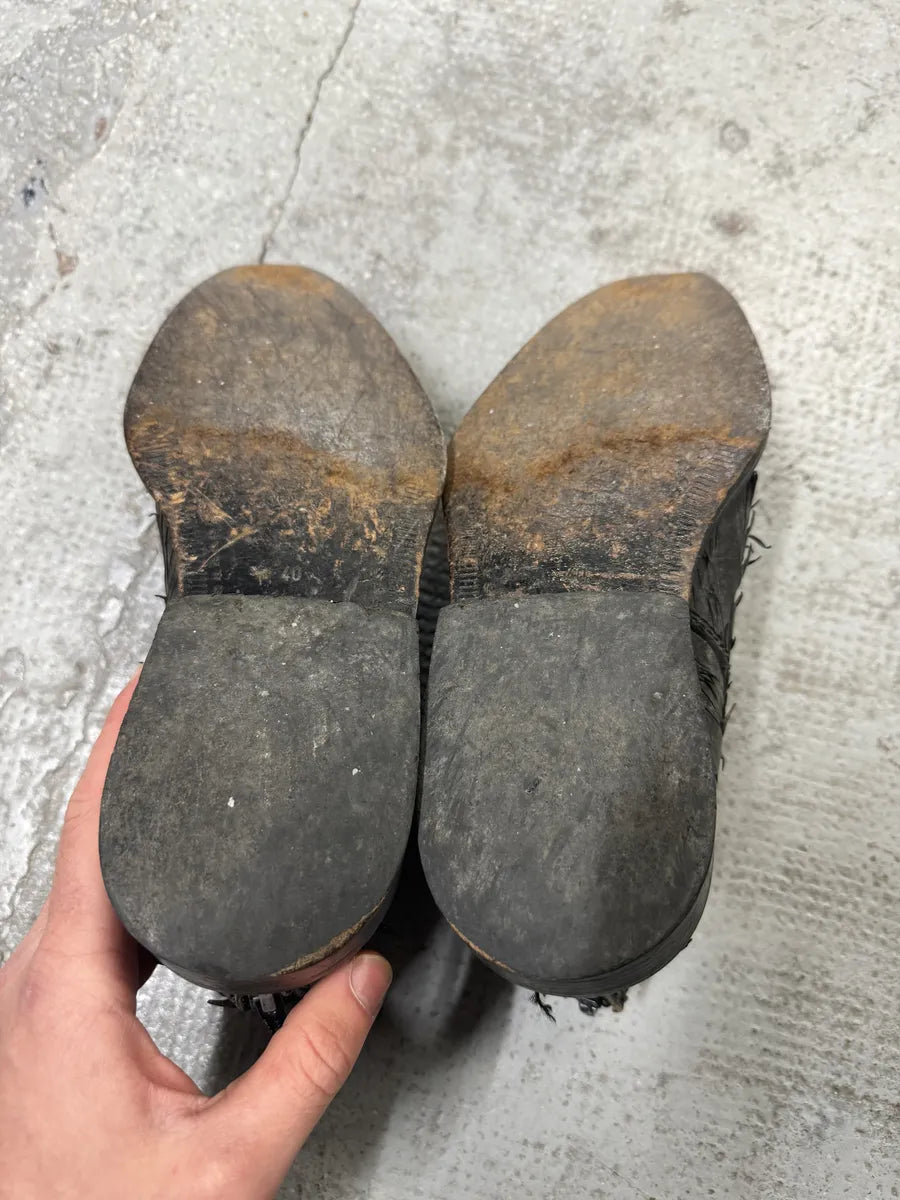 2000s Marithé + François Girbaud Brut Leather Distressed Boots (40.5eu/us7.5) eBWBlho 8