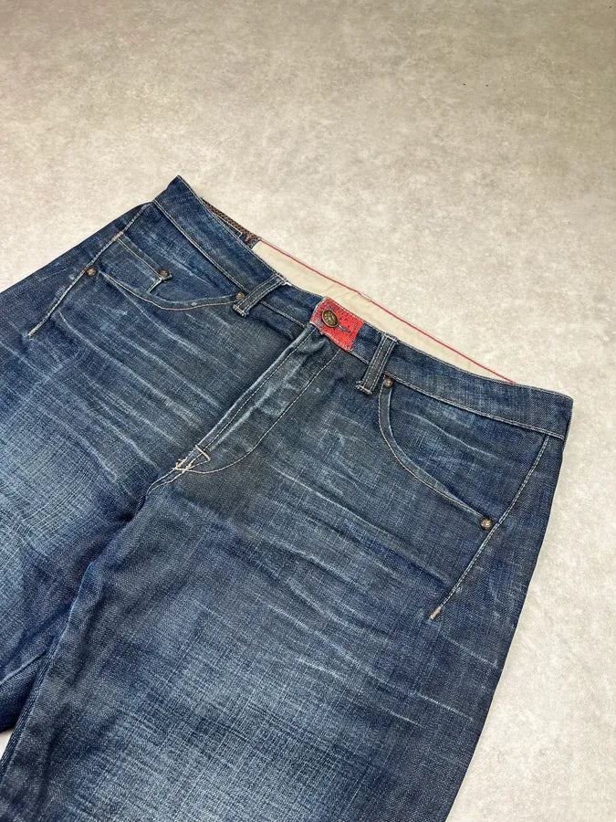 2000s Marithé + François Girbaud Brut Navy Denim Jeans QApVdms 5