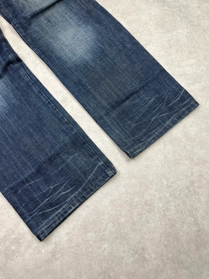 2000s Marithé + François Girbaud Brut Navy Denim Jeans QApVdms 6