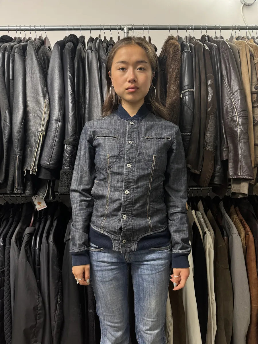 2000s Marithé + François Girbaud Buttoned Denim Jacket (S) QnOomie 2