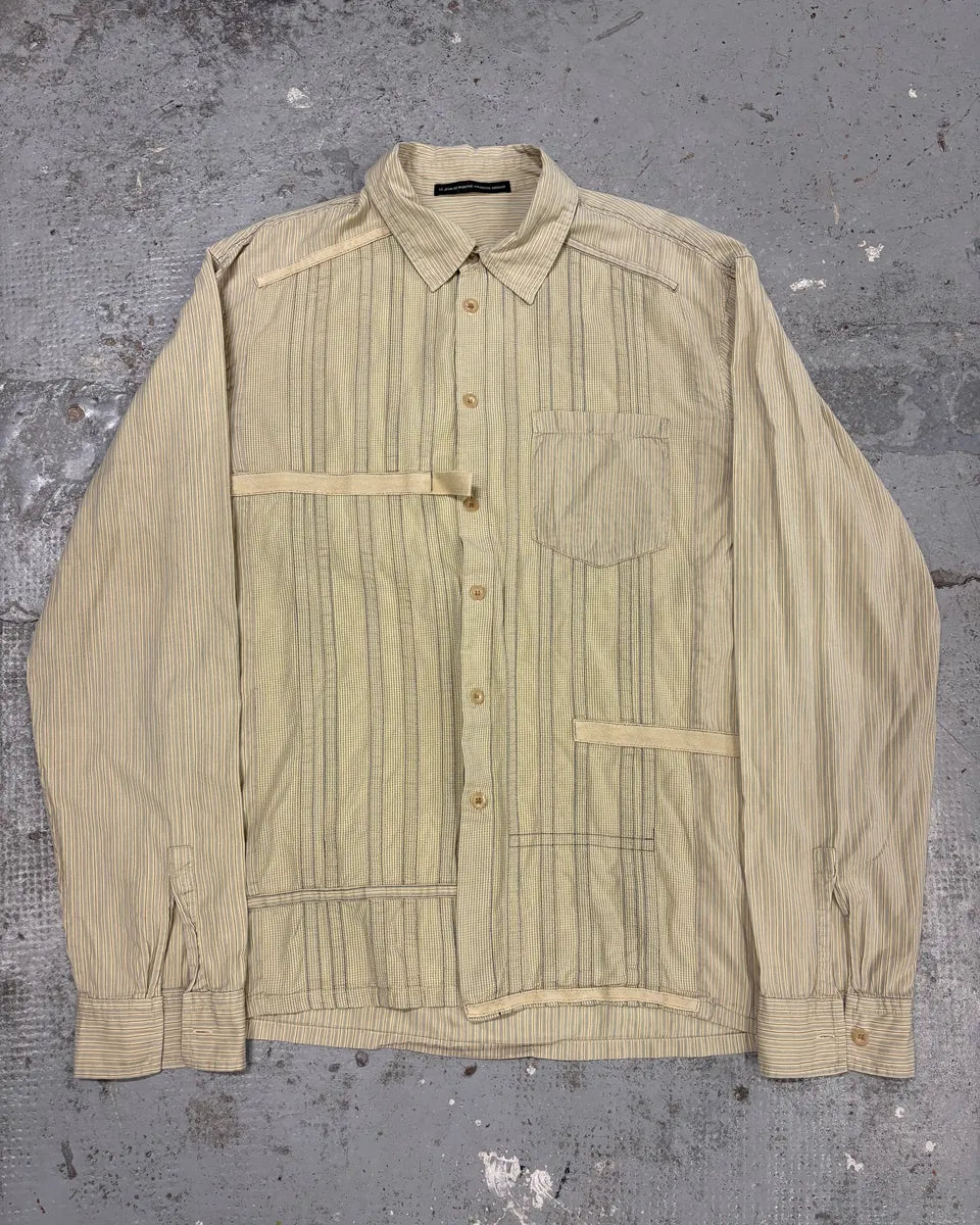 2000s Marithé + François Girbaud Cargo Bondage Beige Shirt QAWDpXV 0