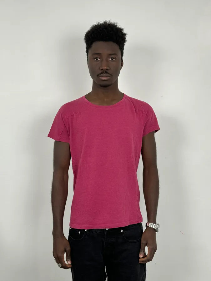 2000s Marithé + François Girbaud Classic Pink T-Shirt WmbYCnH 0